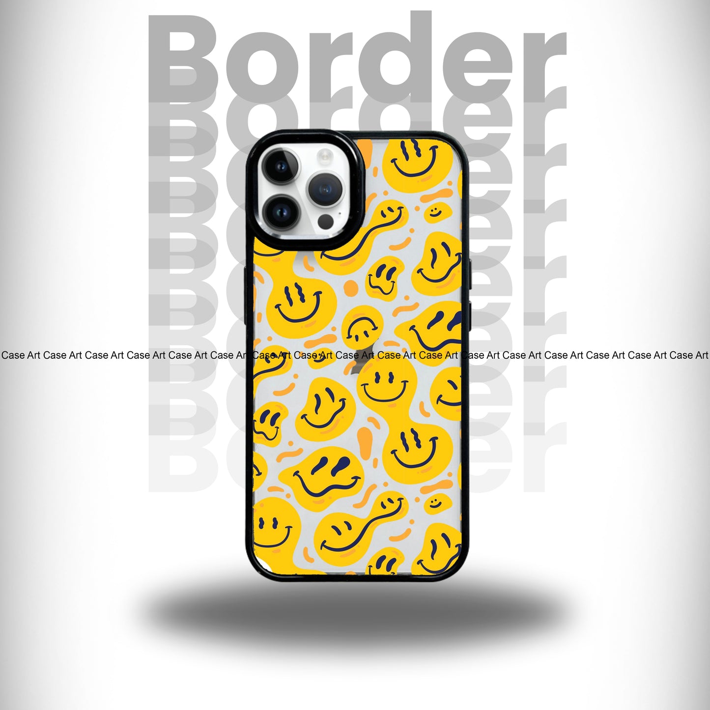 Yellow Smiley Black Border Case