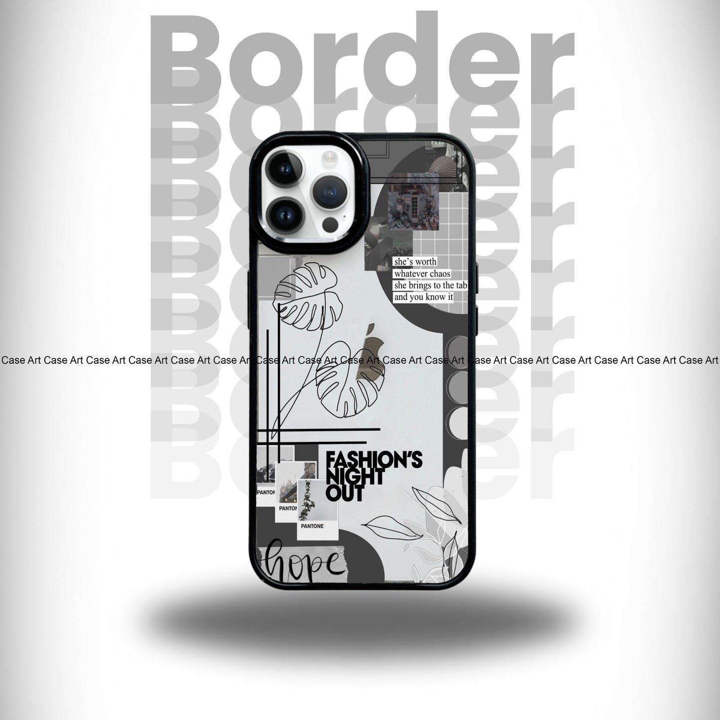 Hope Black Border Case