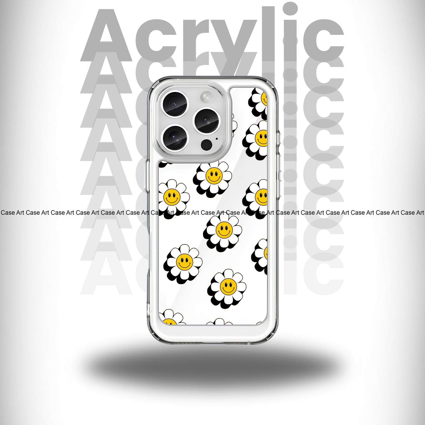 Daisy Smiley Crystal Acrylic Case