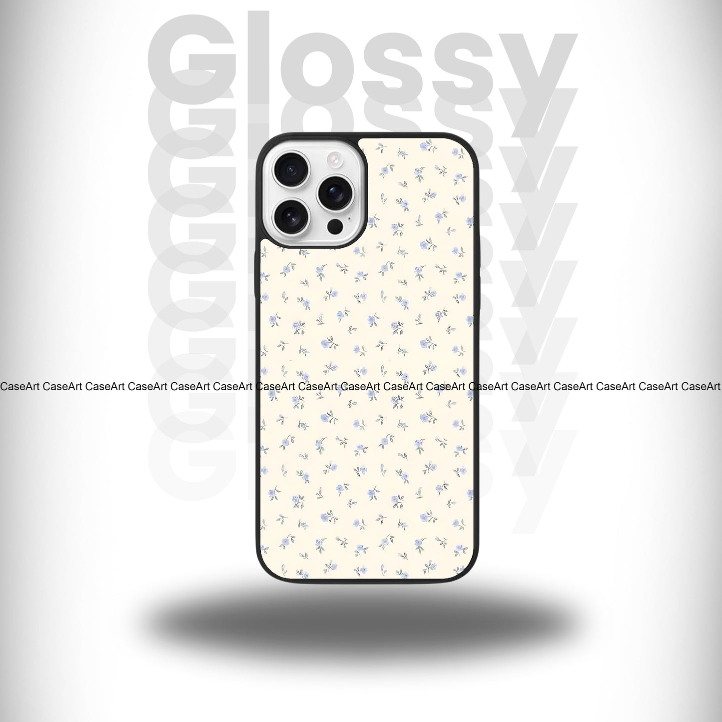 Flowers Dots Glossy Case