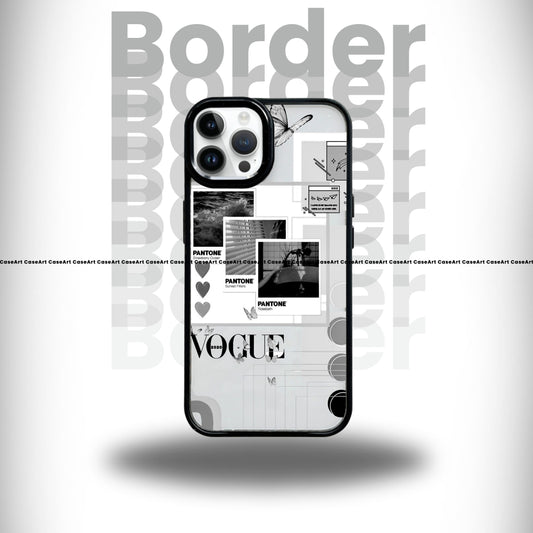 Vogue Aesthetic Black Border Case