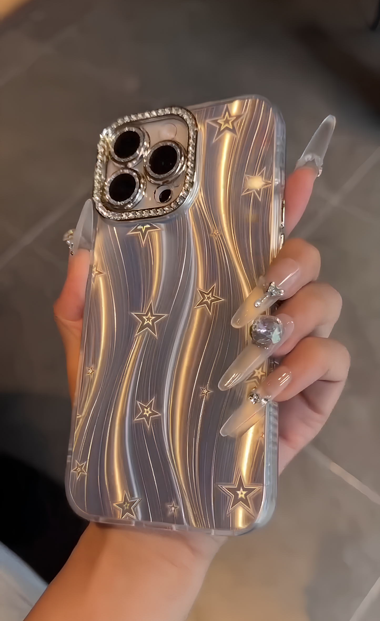 Star Case With Glitter Lens