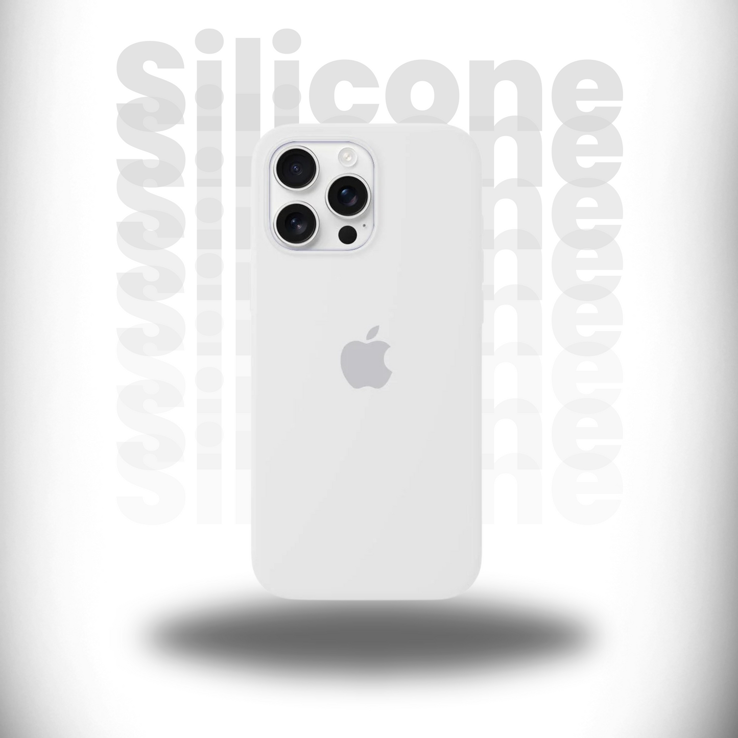 White Iphone Silicone Case